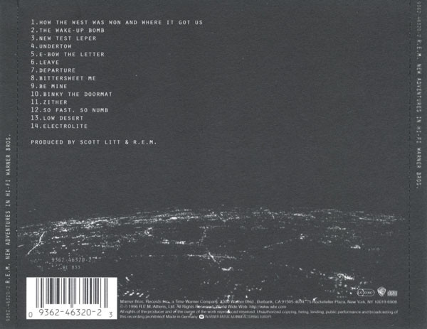 R.E.M. - New Adventures In Hi-Fi | Warner Bros. Records (9362-46320-2) - 2