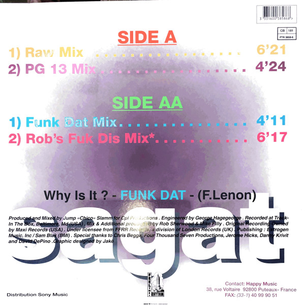 Sagat - Funk Dat | Feel The Rhythm (FTR 3858-6) - 2 Sagat - Funk Dat | Feel The Rhythm (FTR 3858-6) - 2