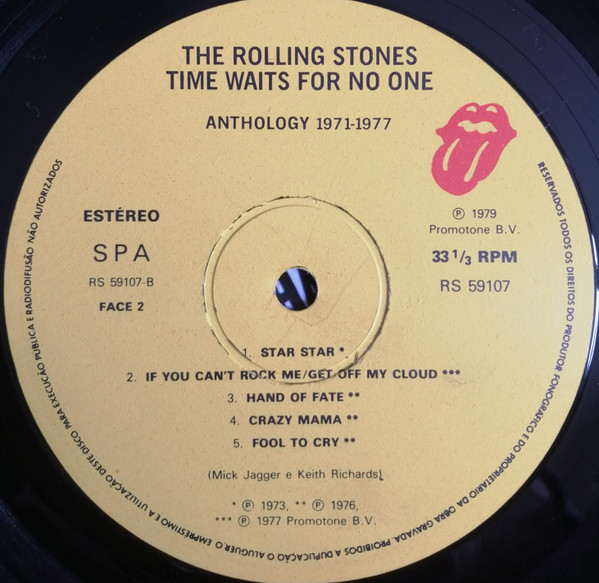 The Rolling Stones - Time Waits For No One (Anthology 1971-1977) | Rolling Stones Records (RS 59107) - 4