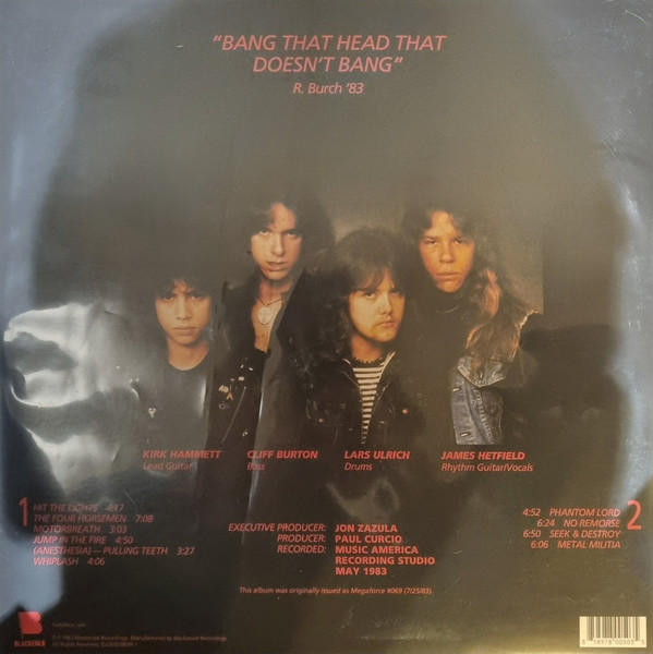 Metallica - Kill 'Em All (Europe 2016 Reissue) | Blackened (BLCKND003R-1) - 3