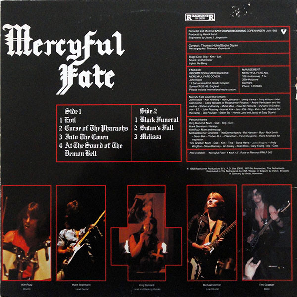 Mercyful Fate - Melissa | Roadrunner Records (RR 9898) - 2 Mercyful Fate - Melissa | Roadrunner Records (RR 9898) - 2