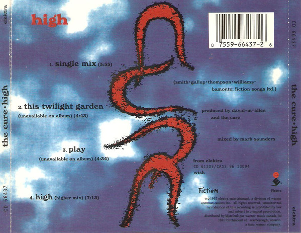 The Cure - High [CD] | Elektra (CD 66437) - 2