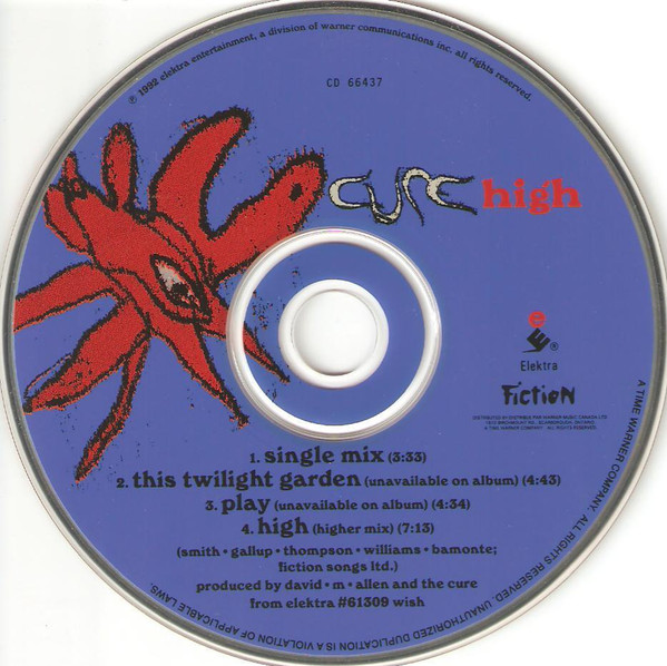 The Cure - High [CD] | Elektra (CD 66437) - 3