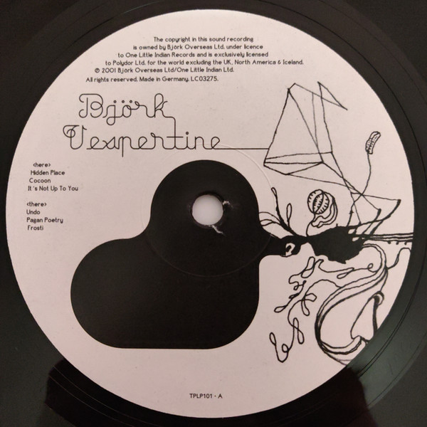 Björk - Vespertine | One Little Indian (TPLP101) - 3