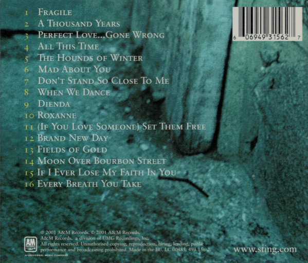 Sting - ...All This Time | A&M Records (493 156-2) - 2
