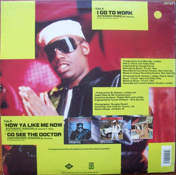 Kool Moe Dee - I Go To Work | Jive (JIVE T 223) - 2 Kool Moe Dee - I Go To Work | Jive (JIVE T 223) - 2