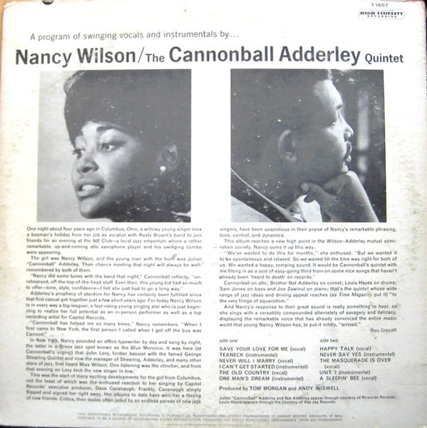 Nancy Wilson / Cannonball Adderley