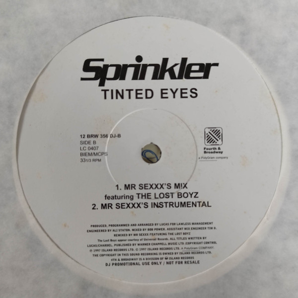 Sprinkler - Tinted Eyes | 4th & Broadway (12 BRW 356 DJ) - 3