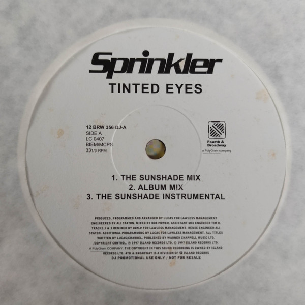 Sprinkler - Tinted Eyes | 4th & Broadway (12 BRW 356 DJ) - 2