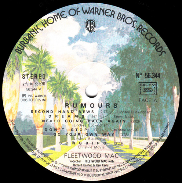 Fleetwood Mac - Rumours | Warner Bros. Records (56 344-A) - 4 Fleetwood Mac - Rumours | Warner Bros. Records (56 344-A) - 4