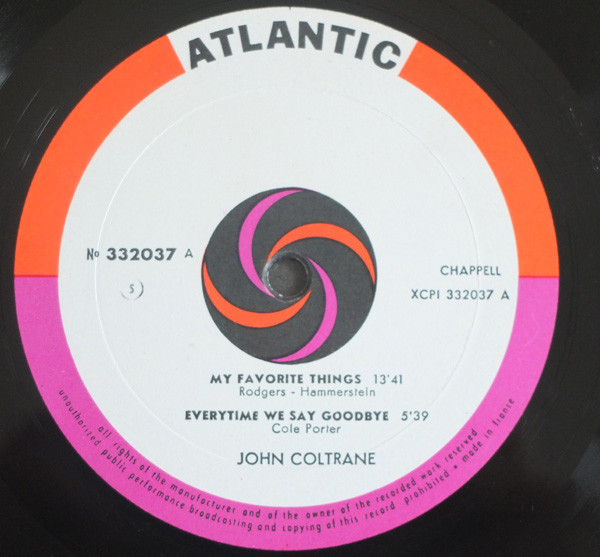 John Coltrane - My Favorite Things | Atlantic (332037) - 3 John Coltrane - My Favorite Things | Atlantic (332037) - 3
