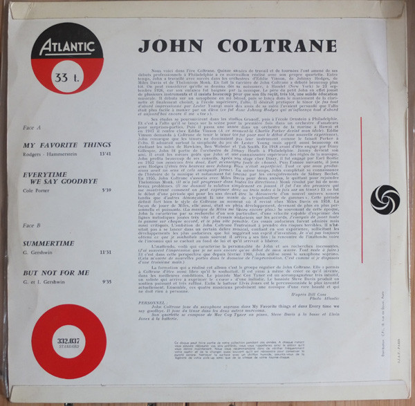 John Coltrane - My Favorite Things | Atlantic (332037) - 2 John Coltrane - My Favorite Things | Atlantic (332037) - 2
