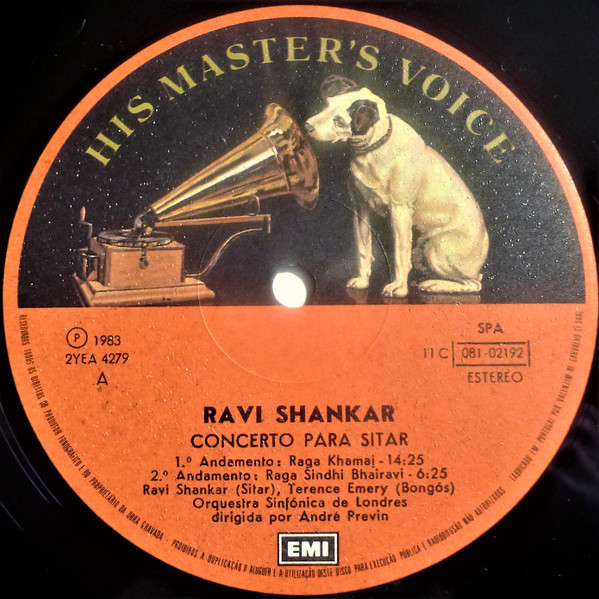 Ravi Shankar & André Previn & London Symphony Orchestra - Concerto For Sitar & Orchestra | His Master's Voice (11C 081-02192) - 3 Ravi Shankar & André Previn & London Symphony Orchestra - Concerto For Sitar & Orchestra | His Master's Voice (11C 081-02192) - 3