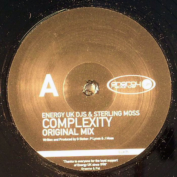 Energy UK DJs & Sterling Moss - Complexity | Energy UK Records (EUK 15)