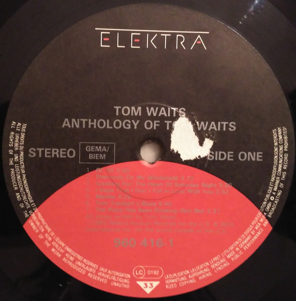 Tom Waits - Anthology Of Tom Waits | Elektra (960 416-1) - 3