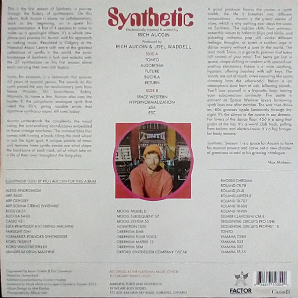 Rich Aucoin - Synthetic - A Synth Odyssey: Season 1 | We Are Busy Bodies (LP-WABB-134) - 2