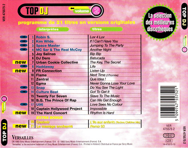 Various - Top DJ Volume 2 | Versailles (VER 475575 2) - 2