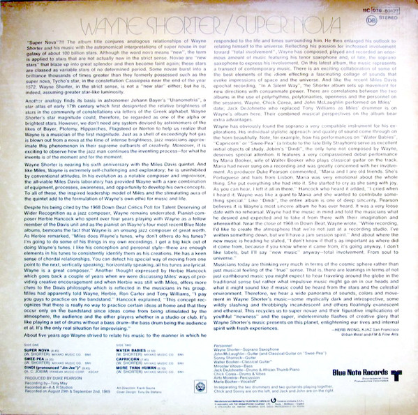 Wayne Shorter - Super Nova | Blue Note (11C 076-83127)