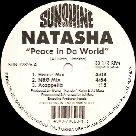 Natasha - Peace In Da World | Sunshine Entertainment (SUN 12826) - 3