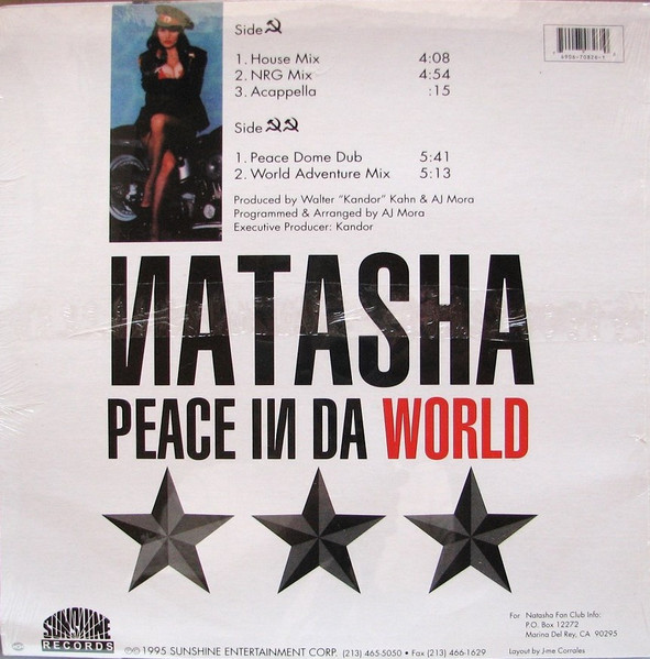 Natasha - Peace In Da World | Sunshine Entertainment (SUN 12826) - 2