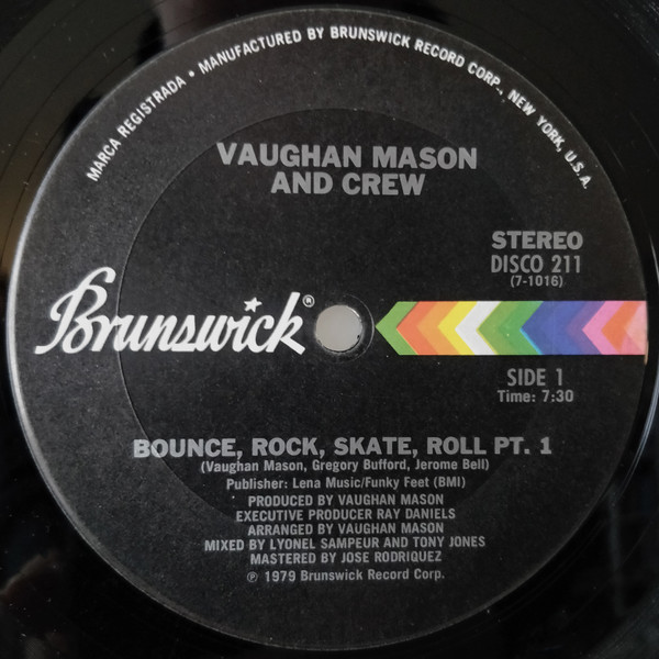 Vaughan Mason & Crew - Bounce, Rock, Skate, Roll | Brunswick (DISCO 211)