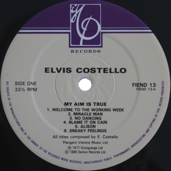 Elvis Costello - My Aim Is True | Imp Records (FIEND 13) - 3