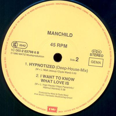 Manchild - Hypnotized | EMI Electrola (1C 060 20 3798 6) - 3
