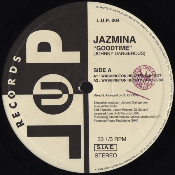 Jazmina - Goodtime | Lup Records (L.U.P. 004) - 3