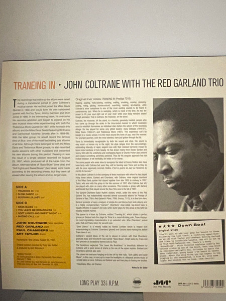 John Coltrane With The Red Garland Trio - Traneing In | Jazz Wax Records (JWR 4611) - 2 John Coltrane With The Red Garland Trio - Traneing In | Jazz Wax Records (JWR 4611) - 2