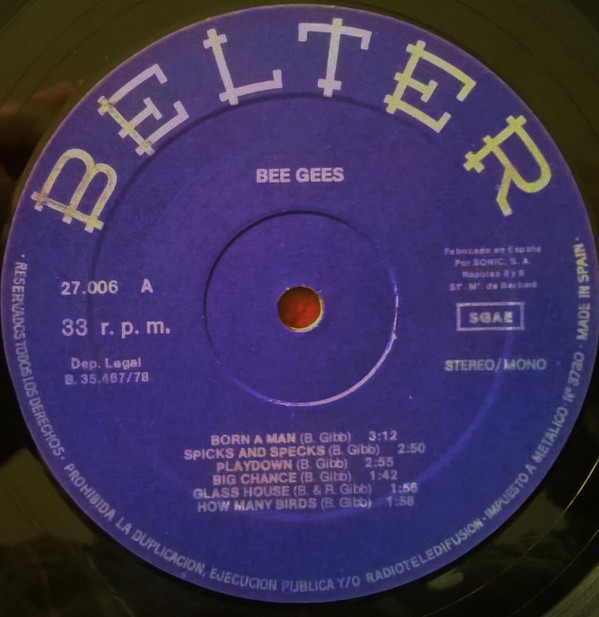 Bee Gees - The Bee Gees | Belter (27.006) - 2