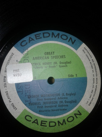Various - Great American Speeches | Caedmon Records (TC 2016) - 2