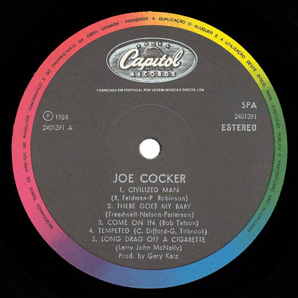 Joe Cocker - Civilized Man | Capitol Records (2401391) - 3