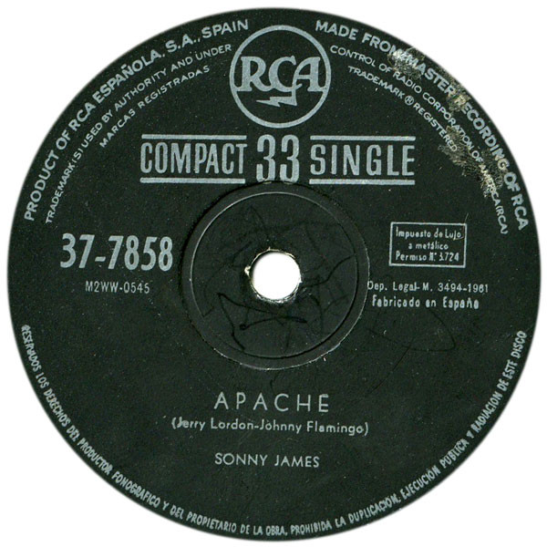 Sonny James - Apache / Magnetism | RCA (37-7858) - 3