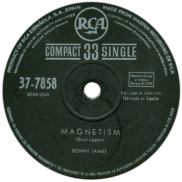 Sonny James - Apache / Magnetism | RCA (37-7858) - 4