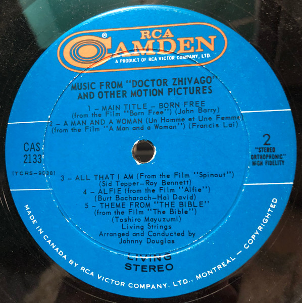 Living Strings - Music From "Doctor Zhivago" And Other Motion Pictures | RCA Camden (CAS 2133) - 4 Living Strings - Music From "Doctor Zhivago" And Other Motion Pictures | RCA Camden (CAS 2133) - 4