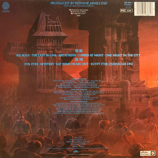 Dio - The Last In Line | Vertigo (822 366-1) - 2