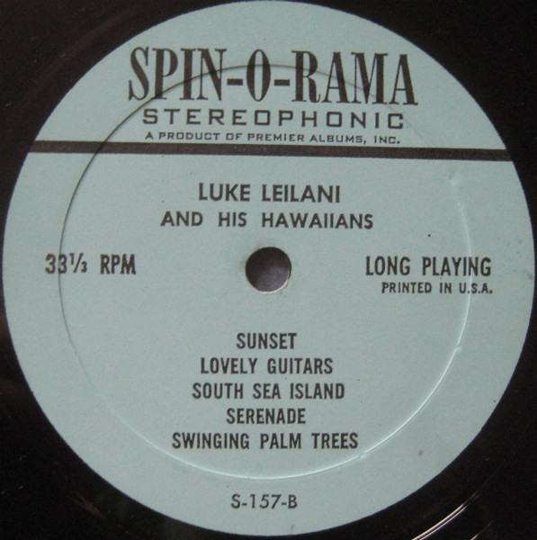 Billy Mure And Orchestra , Luke Leilani & His Hawaiian Rhythm - Hawaiian Moods | Spin-O-Rama (S-157) - 4 Billy Mure And Orchestra , Luke Leilani & His Hawaiian Rhythm - Hawaiian Moods | Spin-O-Rama (S-157) - 4
