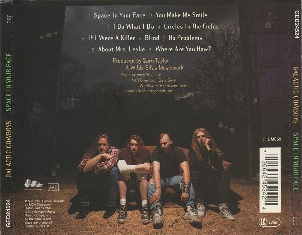 Galactic Cowboys - Space In Your Face CD | DGC (GED24524) - 2