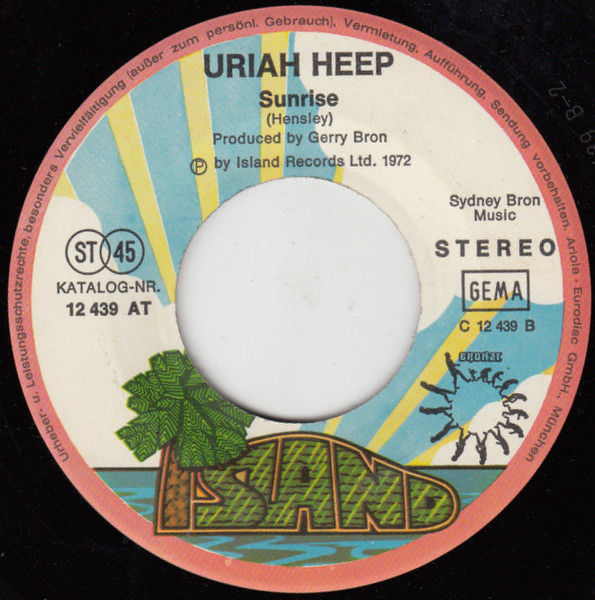 Uriah Heep - Spider Woman / Sunrise | Island Records (12 439 AT) - 4
