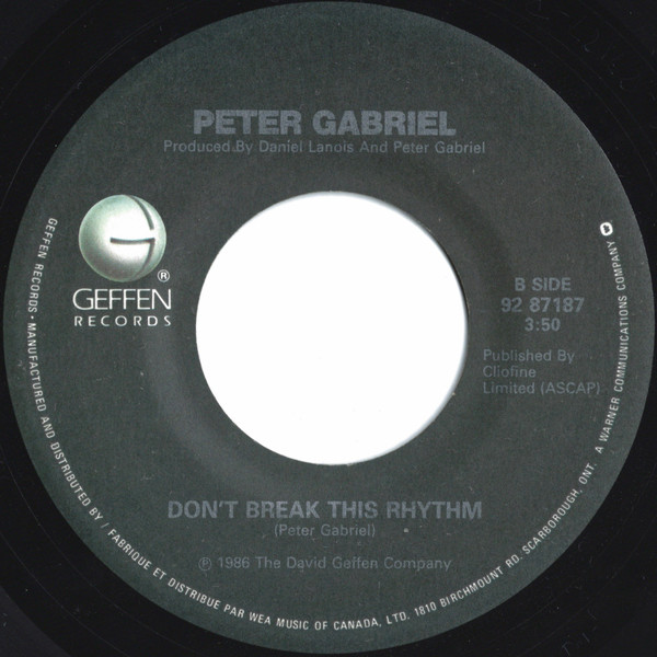 Peter Gabriel - Sledgehammer (7") [Vinyl] | Geffen Records (92 87187) - 3