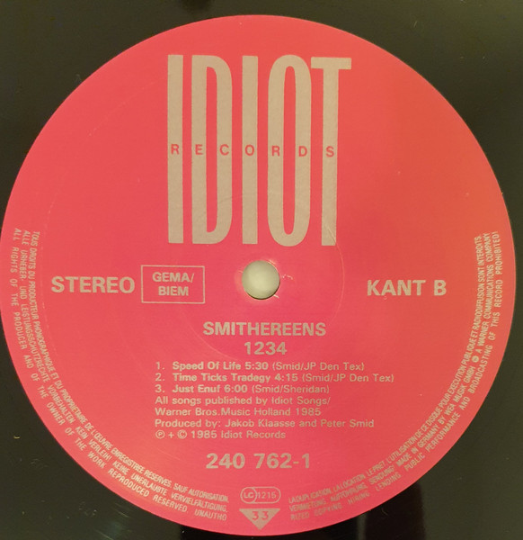 Smithereens - 1234 | Idiot Records (240762-1) - 4 Smithereens - 1234 | Idiot Records (240762-1) - 4