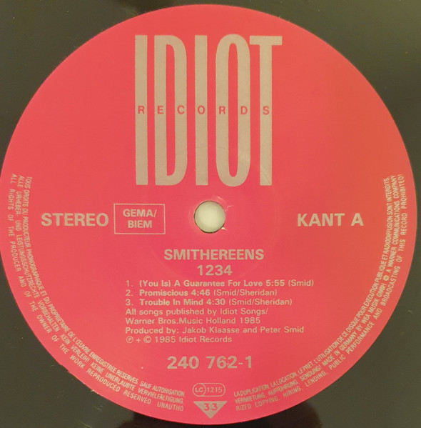 Smithereens - 1234 | Idiot Records (240762-1) - 3 Smithereens - 1234 | Idiot Records (240762-1) - 3