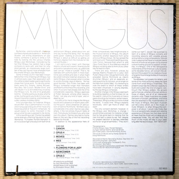 Charles Mingus - Mingus Moves | Atlantic (SD 1653) - 2 Charles Mingus - Mingus Moves | Atlantic (SD 1653) - 2