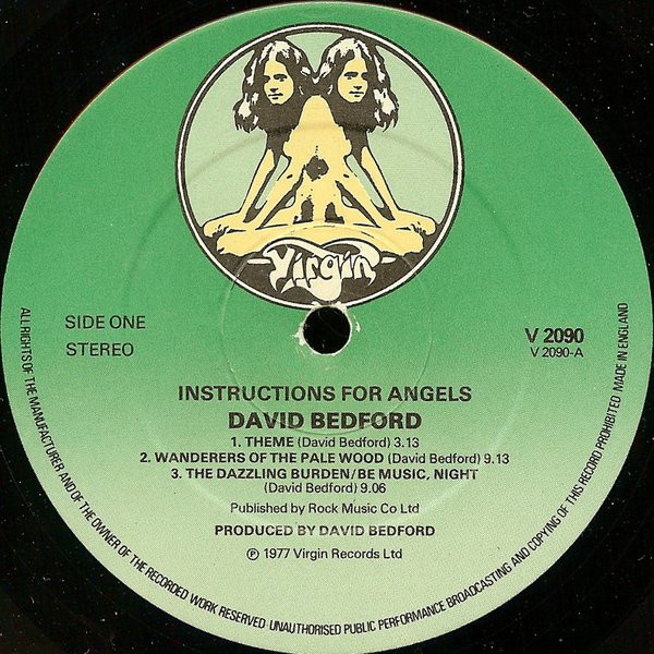 David Bedford - Instructions For Angels - Vinilo | Virgin (V2090) - 3
