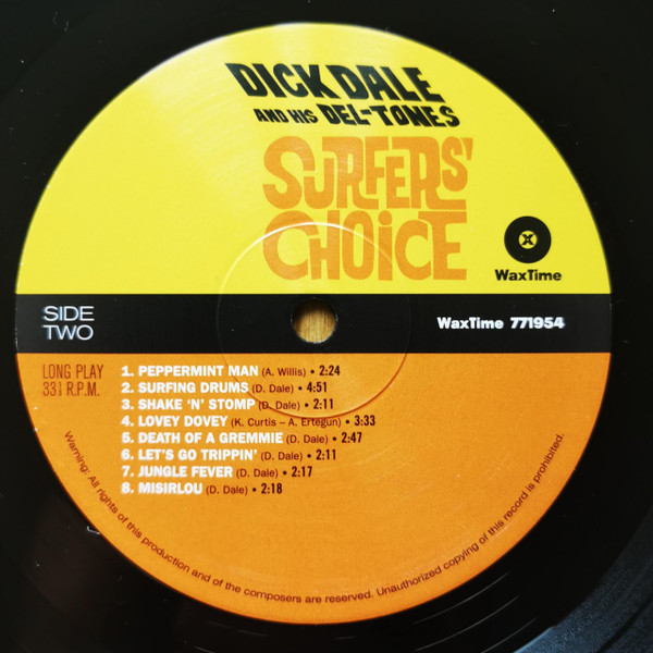 Dick Dale & His Del-Tones - Surfers' Choice | WaxTime (771954) - 4