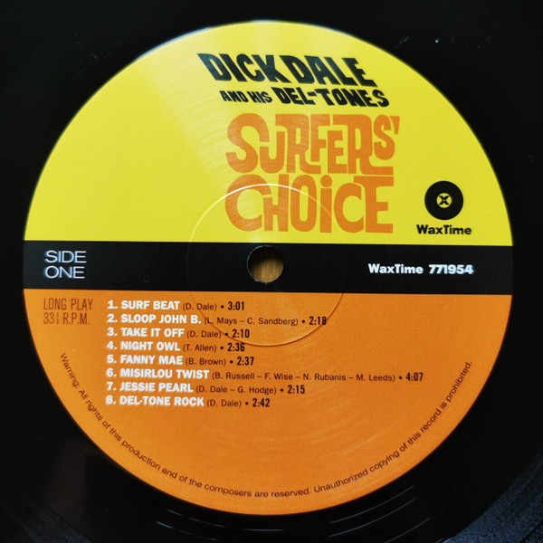 Dick Dale & His Del-Tones - Surfers' Choice | WaxTime (771954) - 3