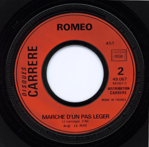 Romeo - Je Veux Etre Un Homme | Disques Carrere (49.067) - 4