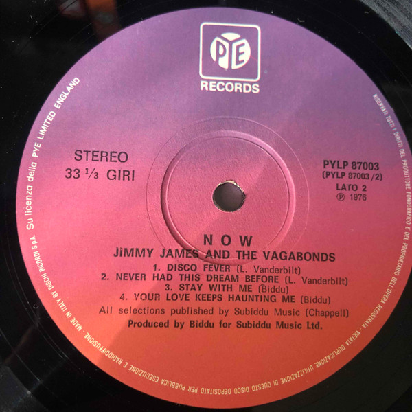 Jimmy James & The Vagabonds - Now | Pye Records (PYLP 87003) - 4 Jimmy James & The Vagabonds - Now | Pye Records (PYLP 87003) - 4