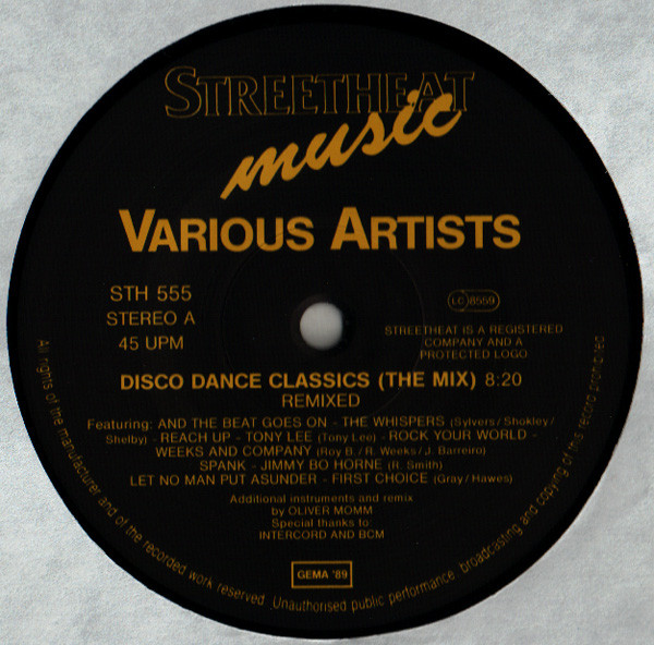 Various - Disco Dance Classics The Mix (Remixed) | Streetheat Music (STH 555) - 2