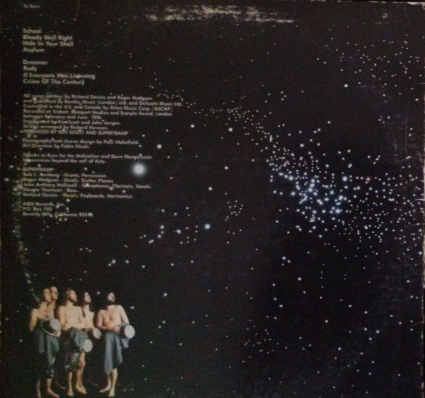 Supertramp - Crime Of The Century | A&M Records (SP 3647) - 2